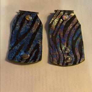 Watch Me Creations NWOT Soft Leather Zebra Print Metallic Apple Watch Band